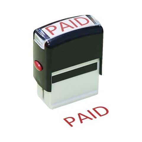 Onperpoe Red Ink Self-Inking Rubber Stamp Cover