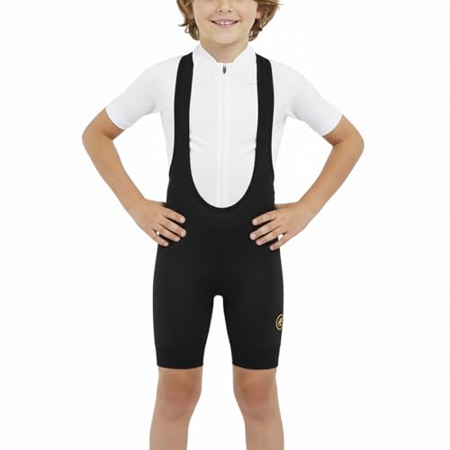 IAGUSOT - IAGUSOT Kids Cycling Shorts Boys Girls Balance Bike Youth 3D Padded Cycling Bib Shorts, Black, XX-Large