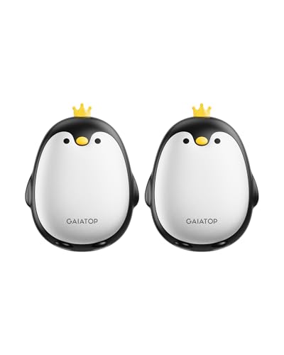 Gaiatop Magnetic Hand Warmers Rechargeable 2 Pack, 3 Settings Cute Pocket Penguin, Fast...