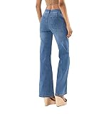Nina Carter P195 damskie spodnie jeansowe Flared Bootcut High Waist Jeans, S