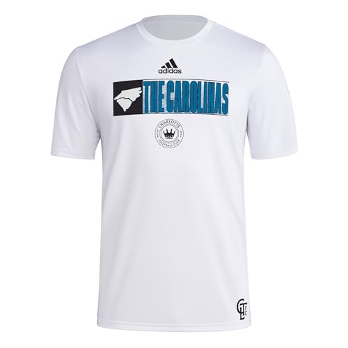 T-Shirt adidas Charlotte FC MLS Homme Blanc XL - Partagez la Passion