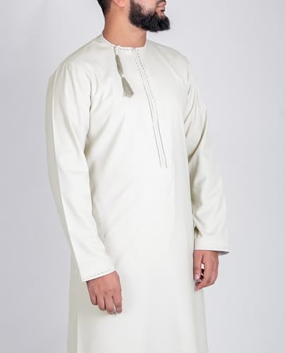 Thobe for Men - Long Sleeves Kaftan - Mens Long Gown Omani Calm Thawb Jubba2