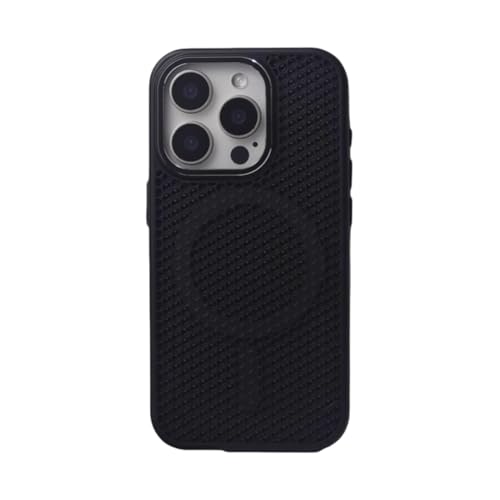 Coque iPhone 12 Pro Max respirante KJSR CC - Étui de protection noir à mailles