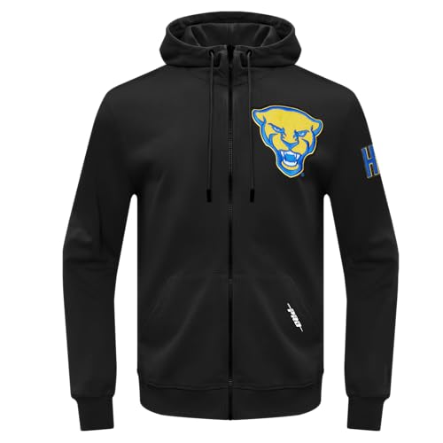 Image of Pro Standard Mens College Classic Chenille Cotton Double Knit Full Zip Hoodie