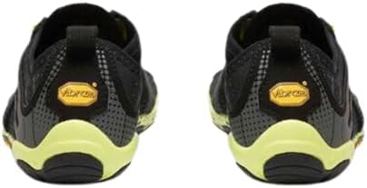 Vibram Tênis masculino FiveFingers V-Run, Preto, amarelo, 11.5-12