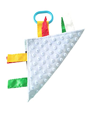 Image of Baby Jack & Co 8x8 inch Learning Lovey Canada Tag Toys for Babies - Baby Crinkle Toys - Crinkle Toys for Baby - Soft & Safe - Learn Canada Facts - Ideal Baby Toy & Gift BPA Free w /Stroller Clip