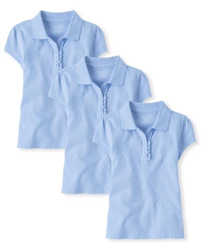 The Children's Place,Girls,Multipack Short Sleeve Pique Polos,Daybreak 3-Pack,X-Small