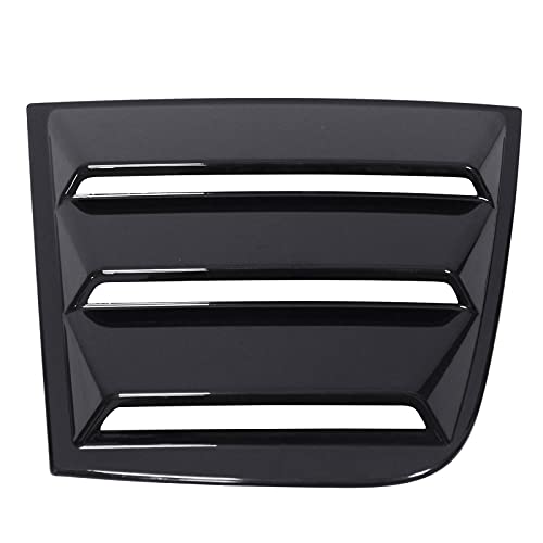 Newyall Black Rear Left And Right Side Window Louvers Scoop Cover Vent #TOP2