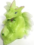 Lenox Fenton Solid Handcrafted Art Glass Lima the Little Green Dragon Figurine Made in USA COA