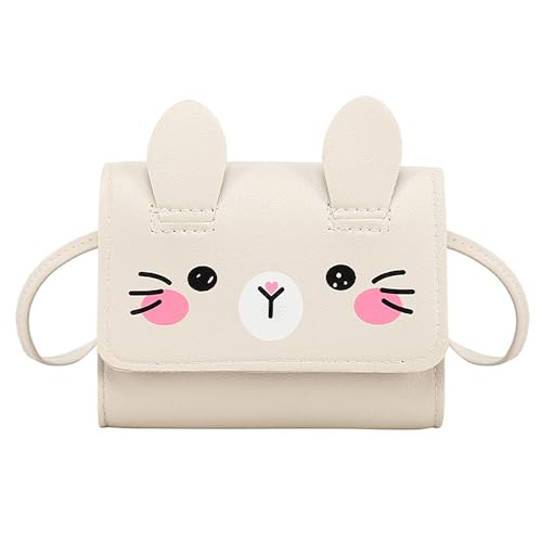 Bolso Pequeño para Niñas Mujer Mini Bandolera de Hombro Pequeña Lindo Nuevo Modelo Bandolera de Mano Crossbody Bag Cuero PU de niña pequeña (Blanco)