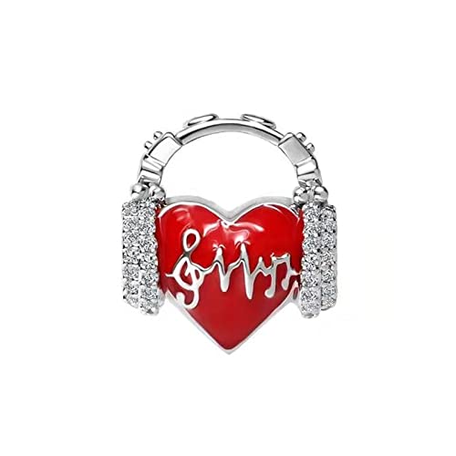 KunBead Crystal Enamel Earphone Birthstone Charms Beads Compatible with Pandora Bracelets2