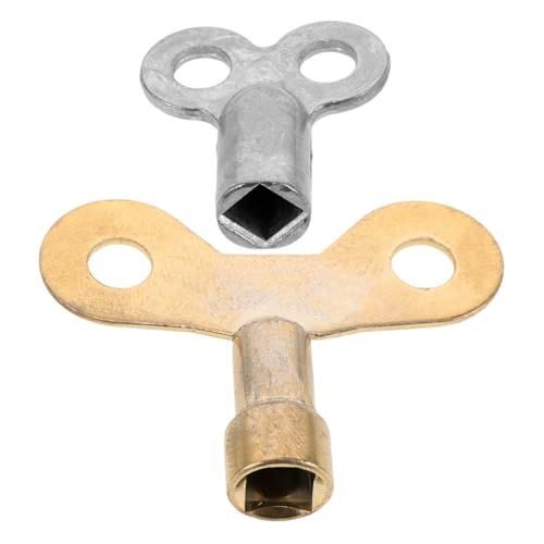 Mobestech 2 pezzi Chiave Sfiato Termosifone Accessorio Resistente e Versatile per Valvole Quadrate Facile da Usare e Adatta Tutti Modelli Radiatori