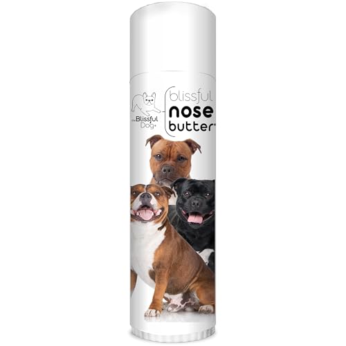 Image of The Blissful Dog Staffordshire Pitbull Terrier Unscented Nose Butter - Dog Nose Butter, 0.50 Ounce