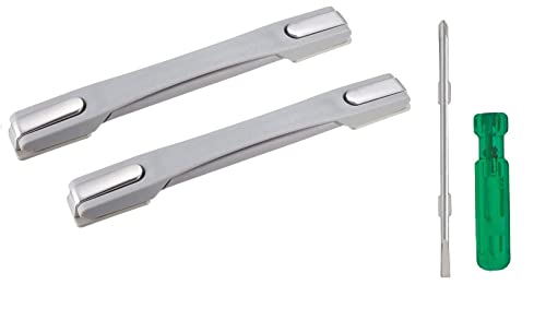 Image of Black Spare Strap Handle Repair & Replacement for VIP, Skybag, Safari, American turister Suitcase Box Luggage,Trolley Suitcases (2GREY Handle+1SCREW)