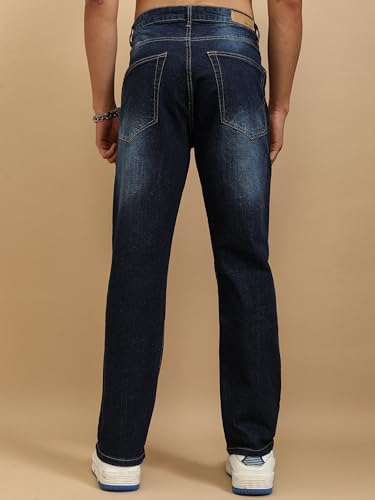 Image of Highlander Men's Straight Fit Jeans | Stretchable | Everyday Comfort & Style| Jeans for Man