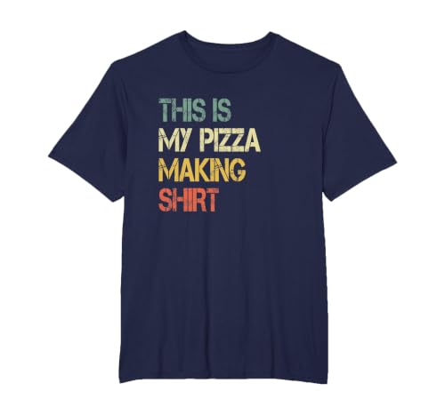 Funny Love Pizza Making Party Chef Pizzaologist Pizza Maker T-Shirt, Men's Big and Tall, Navy Blue, 6X Tall