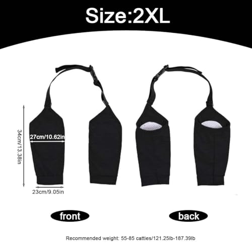 QEDBOJE Hundebeinschutz, Ellenbogenbandage Hund, verhindert das Lecken von Wunden, hilft bei Arthritis (für mittelgroße und große Hunde)