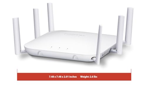 Image of Fortinet FortiAP 243K Wi-Fi 7 Indoor Access Point | Quad-Radio with External Antenna Support | 6GHz Tri-Band | 10 Gigabit Ethernet | BLE /ZigBee | WPA3 Security (FAP-243K-A)