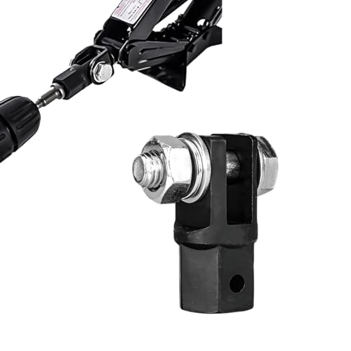 Image of KVAEY 1 /2 inch Scissor Jack Adapter, Scissor Jack Drill Adapter for 1 /2 Inch Drive Socket or 13 /16 Inch Lug Wrench, Drive Impact Wrench Automotive Sturdy Power Jacks Connector