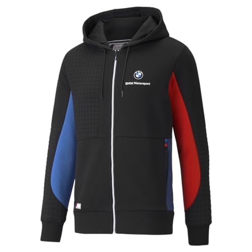 PUMA Men\'s BMW M Motorsport Full-Zip Hoodie Hooded Sweatshi