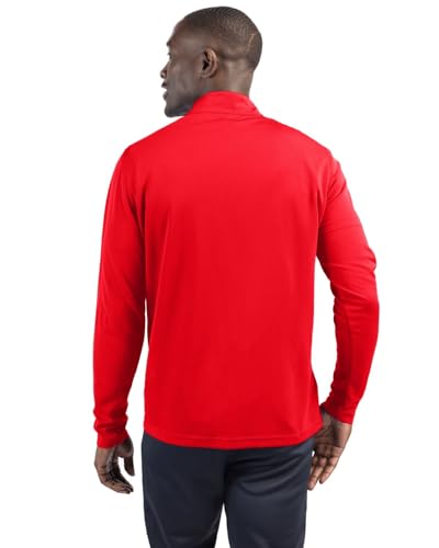 Clique Ice Pique Mens Half Zip Tech Pullover, White, XL2