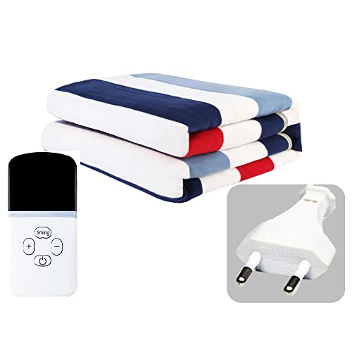 Manta electrica Grande para Cama, Electric Blanket, Manta electrica Lumbar, desconexión automática, protección contra el sobrecalentamiento, 9 ajustes de Temperatura(150x80cm) Cover