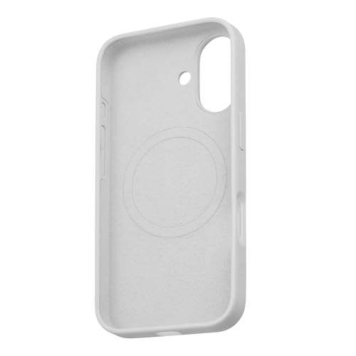 Image of TEKNE Silicone Back Case Cover with Magnetic Wireless Charging Support for iPhone 17 | Soft-Touch Anti-Slip Grip | Microfiber Lining | Raised Camera & Screen Protection | Slim Fit Case (Beige)