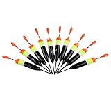 10 galleggianti da pesca antiscivolo design per lunga distanza casting materiale plastico (15 g)