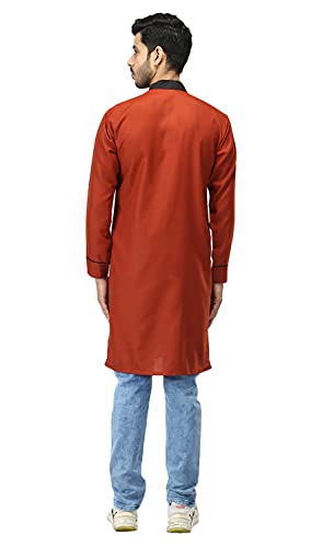 Image of Leriya Fashion Men's Slub Cotton pathan Suit Kurta