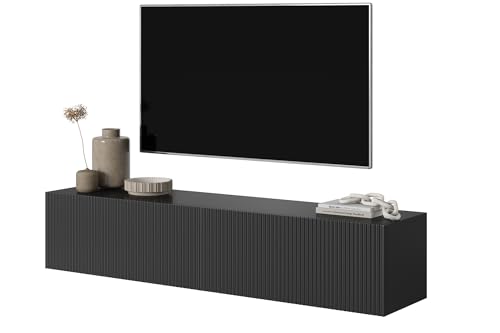 Selsey TV Schrank Board Sideboard, 140 cm, Schwarz