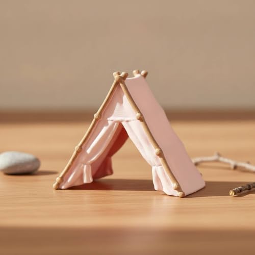 Mini tienda compacta triangular decorativa para maquetas de coleccionismo modelo B 3