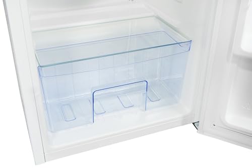 Miniatura 11 de Exquisit Frigorífico Table Top, 75l, Clase E, Color Blanco, Estantes De Cristal, Puerta Reversible, Tiradores Integrados, Cajón Verdulero, Consumo 84 Kwh Año, Medidas 84,3x45x45.4 Cm.