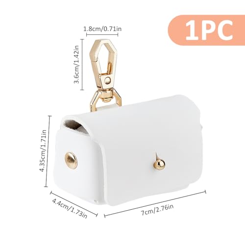 SUPERFINDINGS Weißer Ringträger Für Hunde Ringhalter Leder Ehering Kissenbox Für Haustiere Ringträgerkissen Für Hundehalsband Eheringbeutel Geschenk Für Hochzeitsbedarf