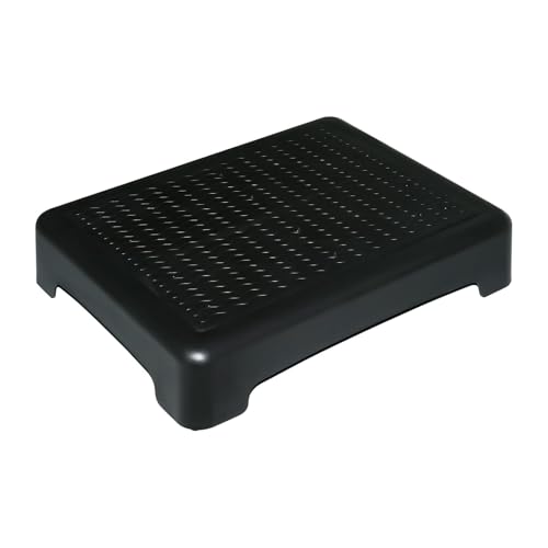Bed Step Stool - 43x33x9cm PP Half Step for BedsideBathroomRVOutdoor & Kitchen - Low Foot Stool for Easy Access to BedCar & Bathtub - Durable & Compact Design