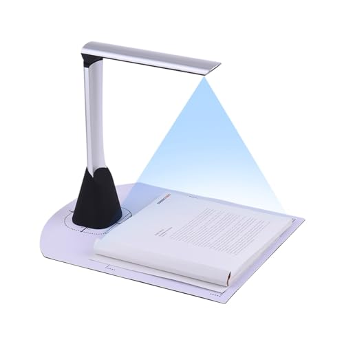 Escáner de documentos A4 HD para digitalizar libros rápidamente con luz LED y función OCR. 2