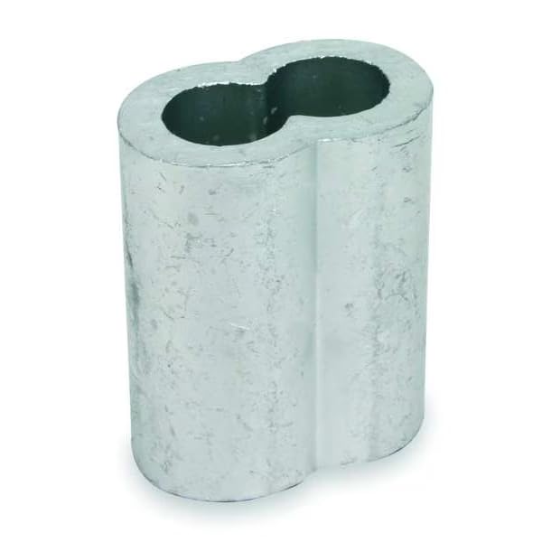 Wire Rope Sleeve, 3/32 in, Copper, PK25, Mfr: 2VKA5-A