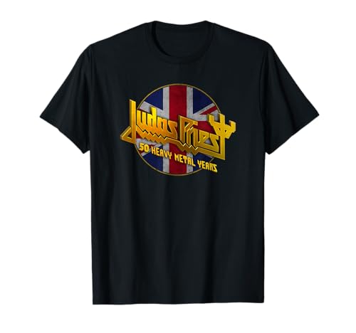 Judas Priest – 50 Years Union Jack Circle Camiseta