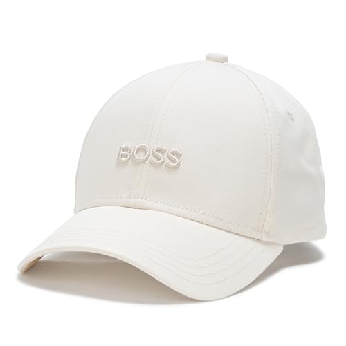 Reviews de Hugo Boss los preferidos por los clientes. 46 Boss Gorra de Sarga de algodón con Logotipo Grande para Mujer, Sal de Roca, One Size