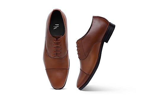 Image of Men's Genuine Leather Lace Up Oxford Formal Shoes