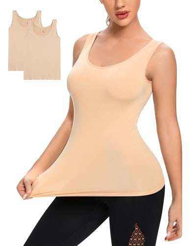 Image of Layla's Celebrity Womens Tank Tops Seamless Black White Gray Nude