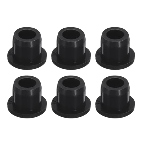 Image of uxcell 6 Pieces Black Plug Holes, H12 Waterproof Rubber Button Plug for 12mm / 0.47 inch Hole