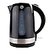 Price comparison product image MasterChef Black Electric Kettle 1.7L Cordless BPA Free Plastic, 360° Rotating Base, Removable Filter, Fast Boil, Auto Switch-Off, Dry Boiling Protection, Strix Control, 2000W
