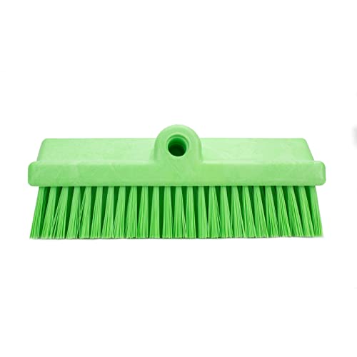 Image of SPARTA 40423EC75 Plastic Floor Scrub Brush, Wall Brush, Equipment Brush With Nonabsorbent Bristles For Industrial Kitchens, Hospitals, Commercial Cleaning, 4 Inches, Lime, (Pack of 2)