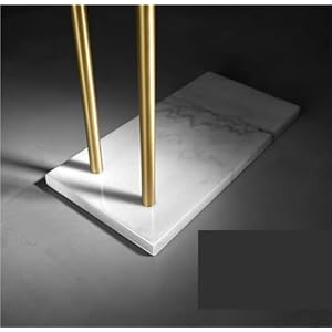 Blanket rack standing towel rack quilt rack 2 tier copper towel stand with marble base freestanding towel rack towel holder for bathroom laundry room towel  urban country home decor