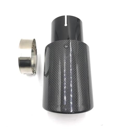 Tubo boquilla de escape coche en carbono para solucionar colas oxidadas y mejorar estética trasera