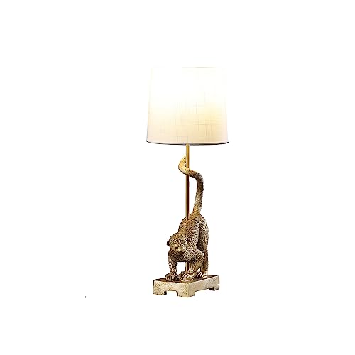 Ore International 24" In Wildlife Old World Gold Capuchin Monkey Polyresin Table Lamp #TOP2