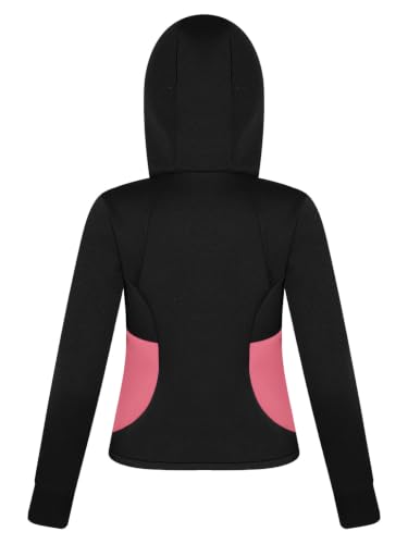 ACSUSS Abrigo de neopreno para mujer con capucha para surf rosa talla grande miniatura 6