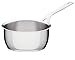 Alessi AJM105/18 Pots&Pans Casseruola a Manico Lungo in Acciaio Inossidabile 18/10 Lucido, 18 cm