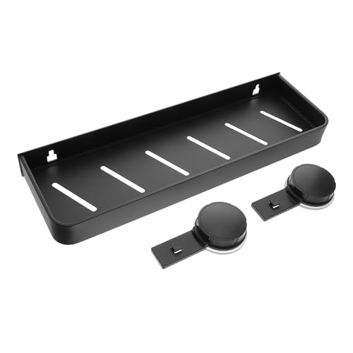 Ipetboom Suction Cup Bathroom Shelf Organizer Floating Storage for Toiletries Makeup No Drilling Required Easy Installation Stylish Dependable for