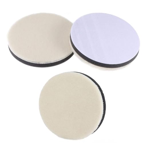 ポリッシャーバフ スポンジバフ 車磨き用 125mm 研磨用(3個入り 荒目 中目 細目各1個 厚さ16mm)電動ポリッシャー用 研磨パッド 用 洗車用 ポリッシャー スポンジ ウールバフ 車磨き 鏡面 研磨